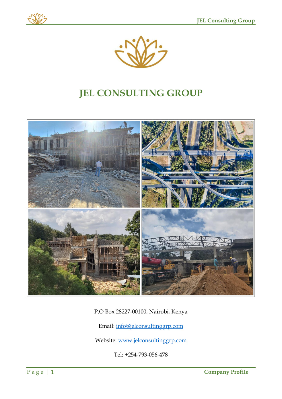 JEL Consulting Group project collage